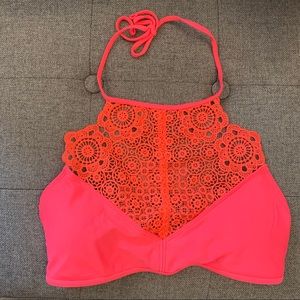 AE Aerie NEON PINK/ORANGE TOP! CUTE!!